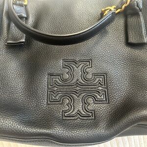 Tory Burch Black Leather Shoulder Bag